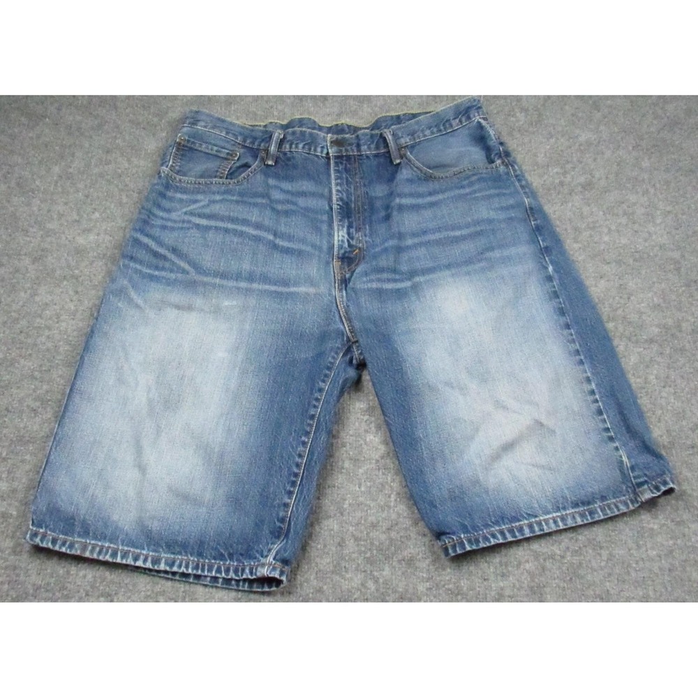 Levis 569 Shorts Mens 38x12 Blue‎ Loose Wide Baggy Jorts Hip Hop Y2K Skater